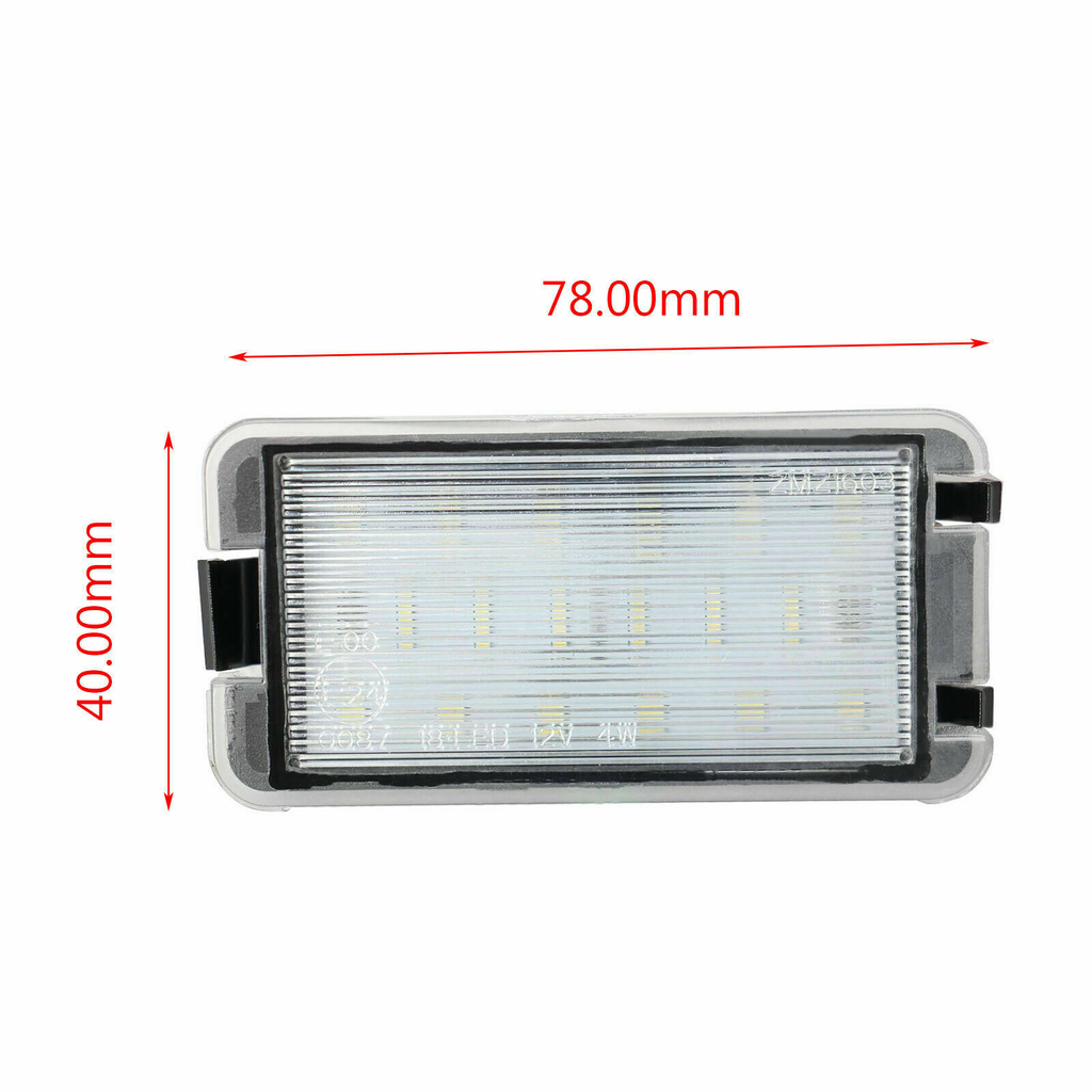 Set 2 x led numar inmatriculare Seat Altea Arosa Ibiza Cordoba Leon Toledo LEDUL.ro