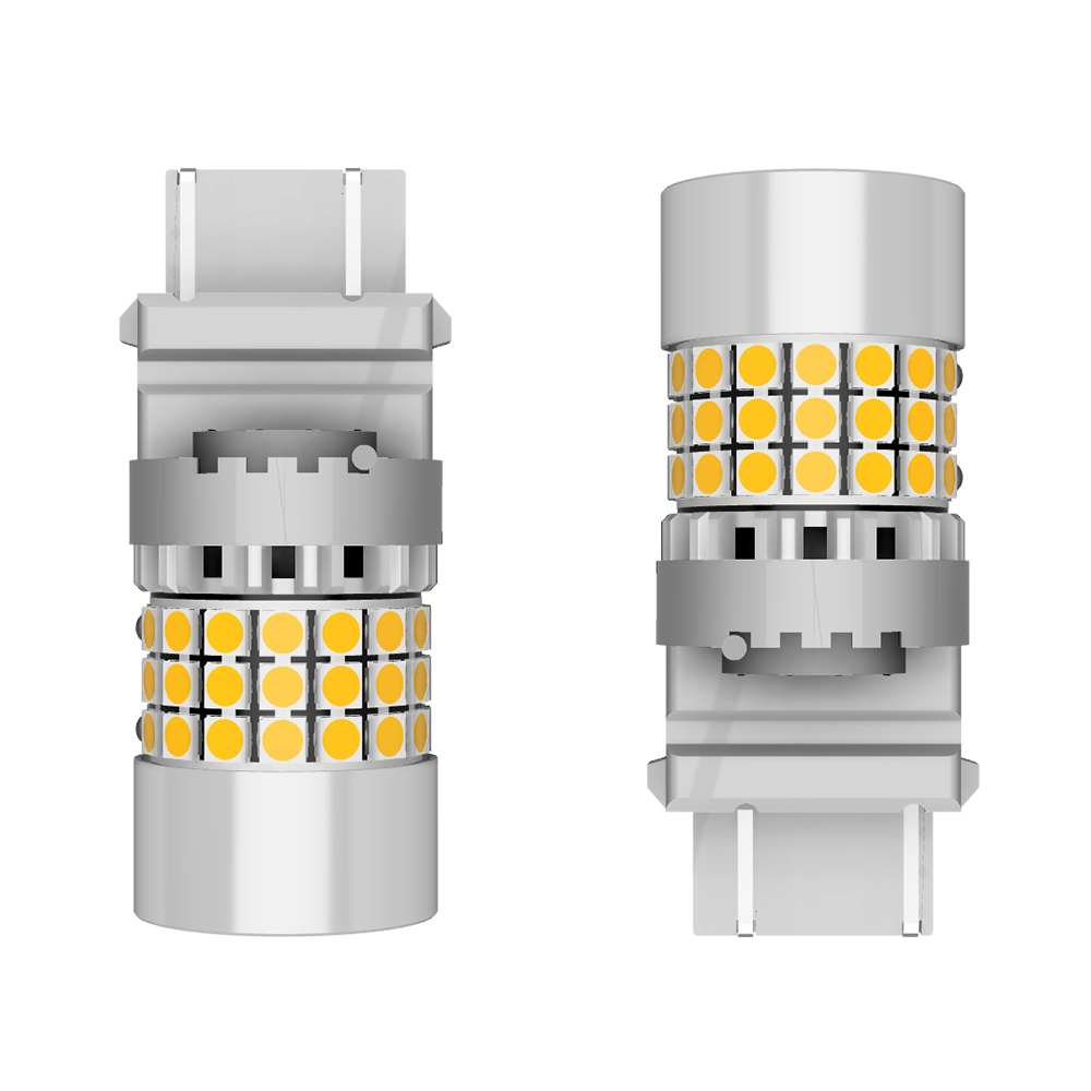 Set 2 x bec LED T25 3156 P27/7W 5000 lm - fara eroare LEDUL.ro