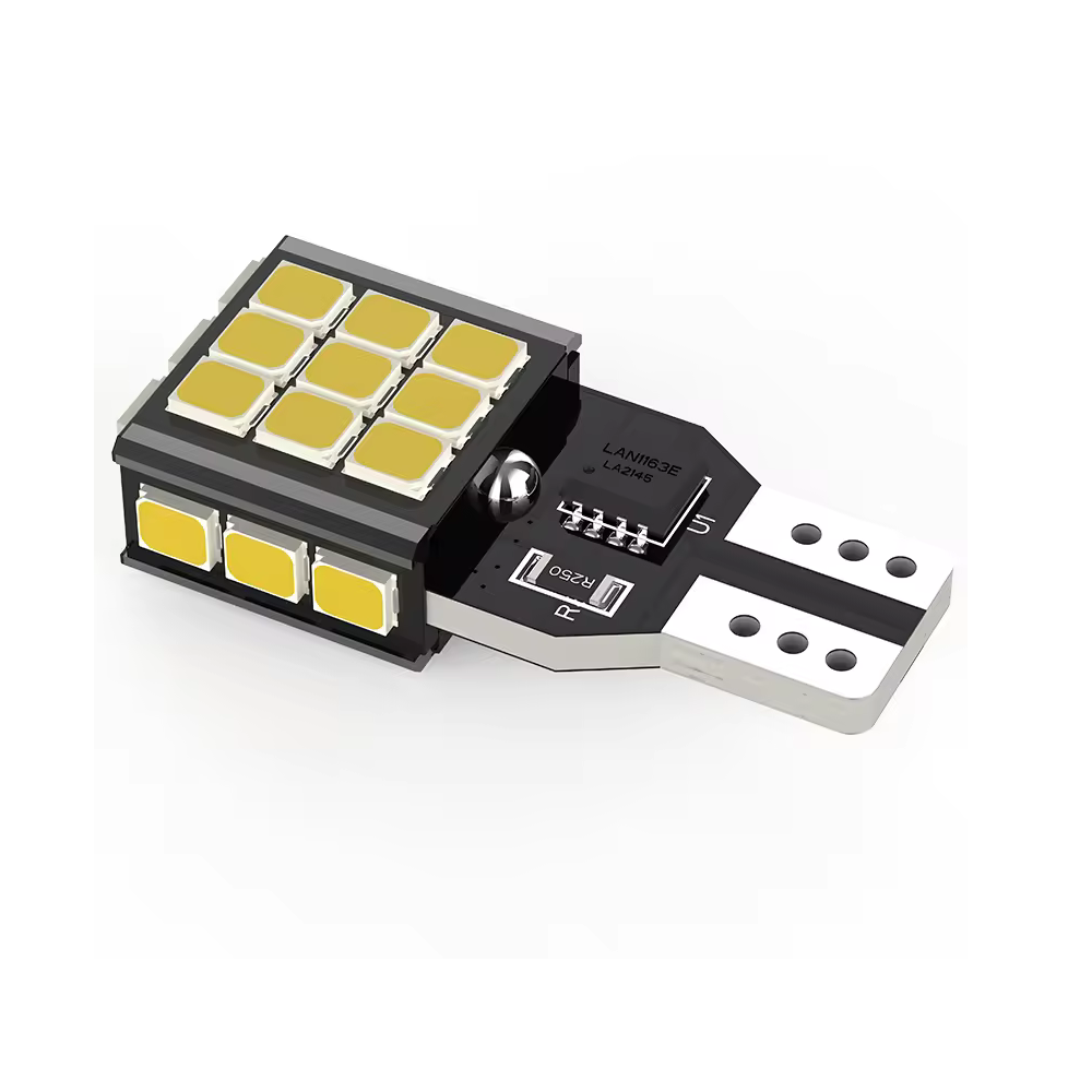 Set 2 x bec LED T15 W16W WY16W LUSMAR™ 1100 lm, Canbus - fara eroare LEDUL.ro
