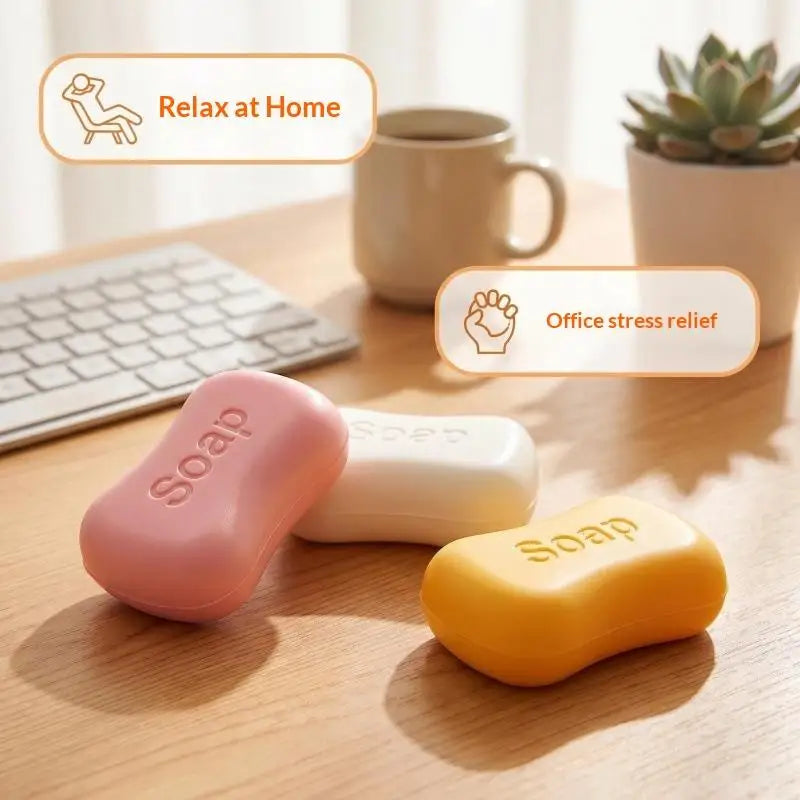 1PC Crunchy Soap Ball  Stress Ball Filled Soft Squeeze Fidget Toy Anti-Stress Anxiety Relief Hand Decompression Toy