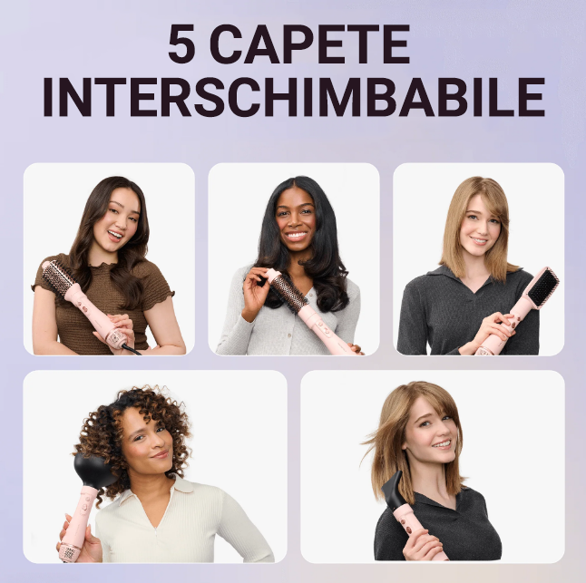 Perie cu aer cald Wavytalk Air Sculpt 5-in-1 Aura Beauty