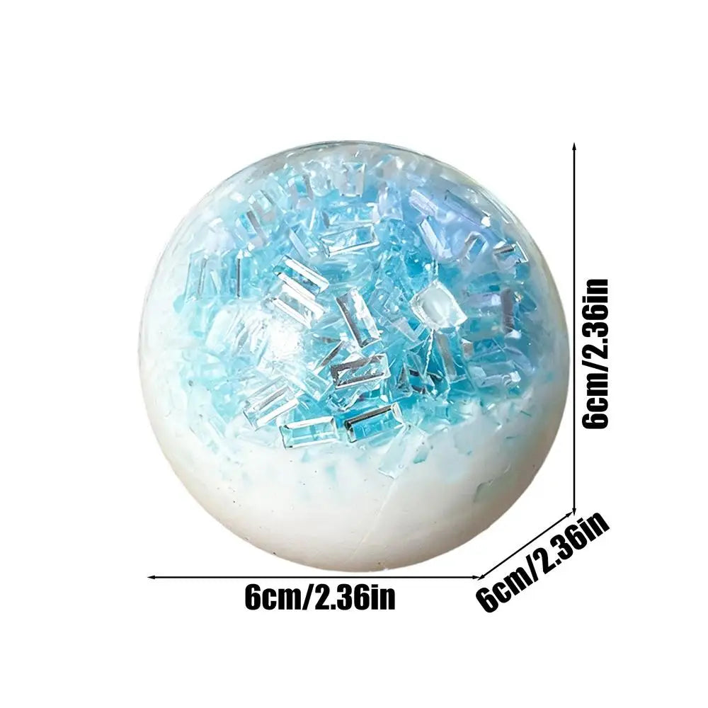 Squishyed Slow Rising Broken Ice Handmade Ball Stress Relief Sensory Fidget Toy For Anxiety ADHD Autism