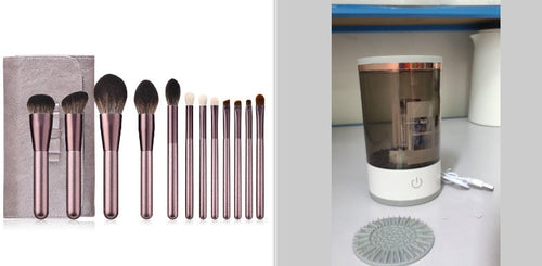 Women Eye Shadow Brush Cleaning Tool Portable Electric Makeup Brush - Cart2u.ro