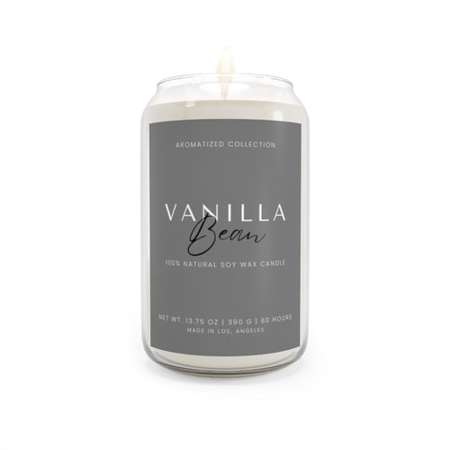 Vanilla Bean Scented Soy Candle, Aromatherapy, Home Decor, - Cart2u.ro