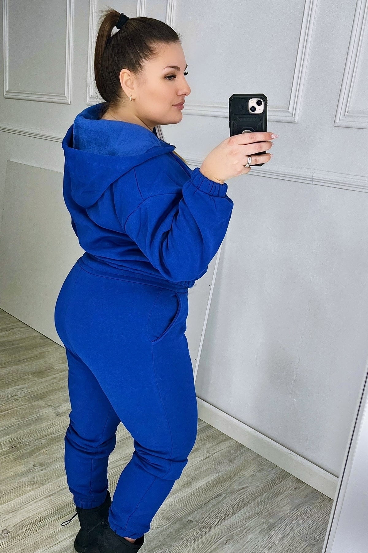 Trening dama marimi mari vatuit fermoar alb 3557-23 BIGsize