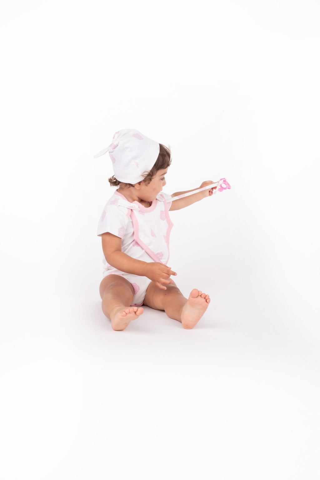Smart Pacifier Strap - Pink Rose - Cart2u.ro
