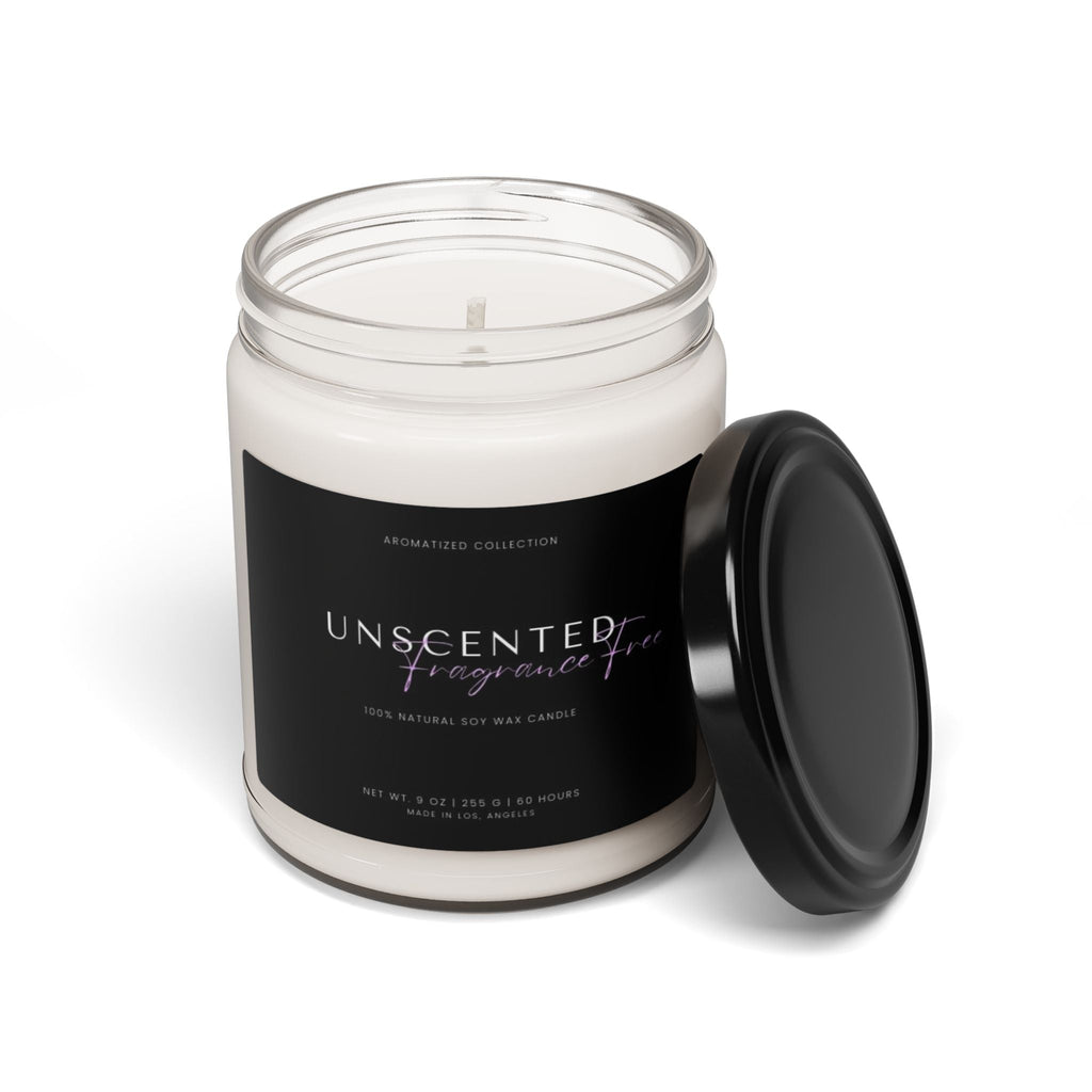 Unscented Soy Candle, Handcrafted Candle, Natural Home Fragrance,