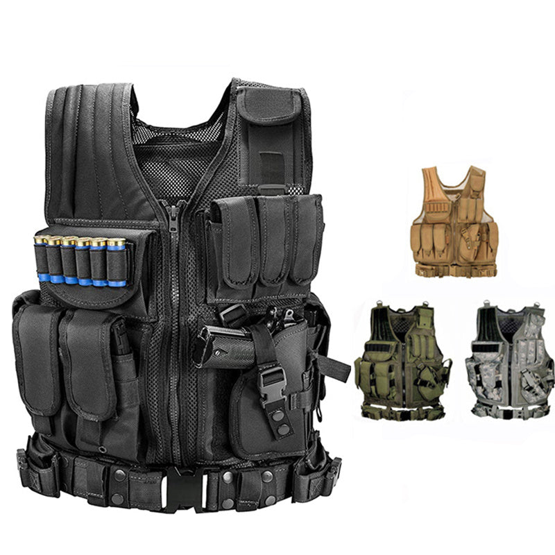 Tactical Vest Military Combat Army Armor Vests Molle Airsoft Plate - Cart2u.ro
