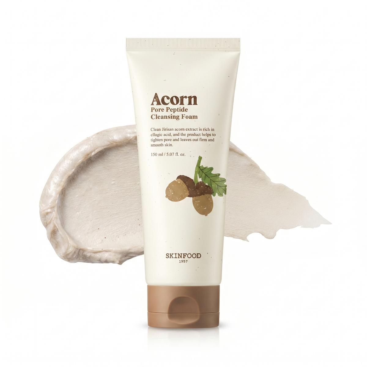 SKINFOOD Acorn Pore Peptide Cleansing Foam 150ml
