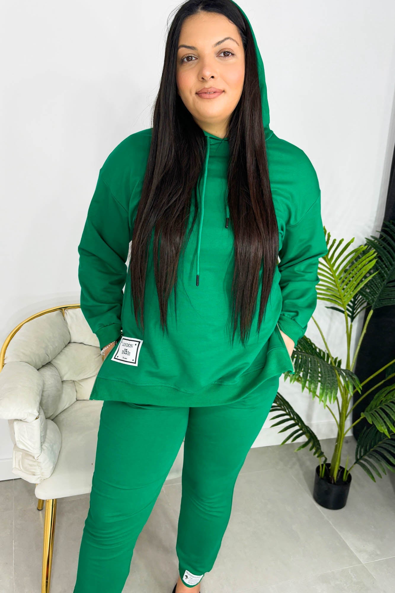 Trening dama marimi mari cu gluga Rostory 3897-23 BIGsize