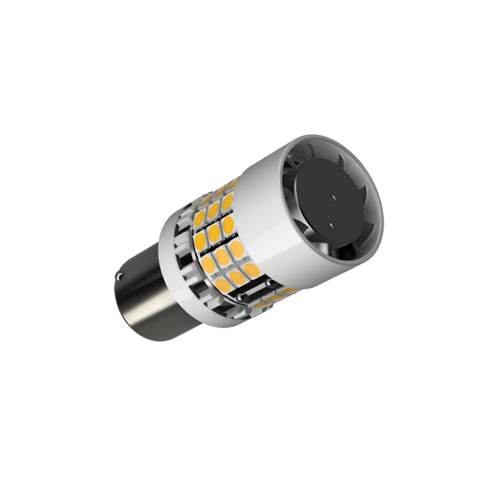 Set 2 x bec LED BA15S P21W LUSMAR™ 7000 lm Canbus - fara eroare LEDUL.ro
