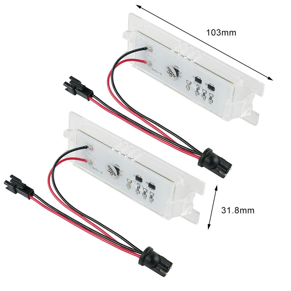 Set 2 x led numar inmatriculare Opel Zafira B Astra H Corsa D Insignia LEDUL.ro