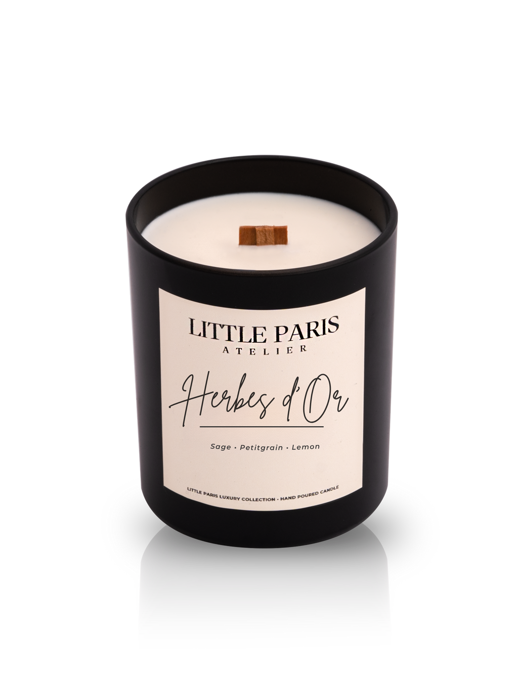 Lumânare parfumată Herbes d'Or - Salvie • Petitgrain • Lamaie Little Paris Atelier