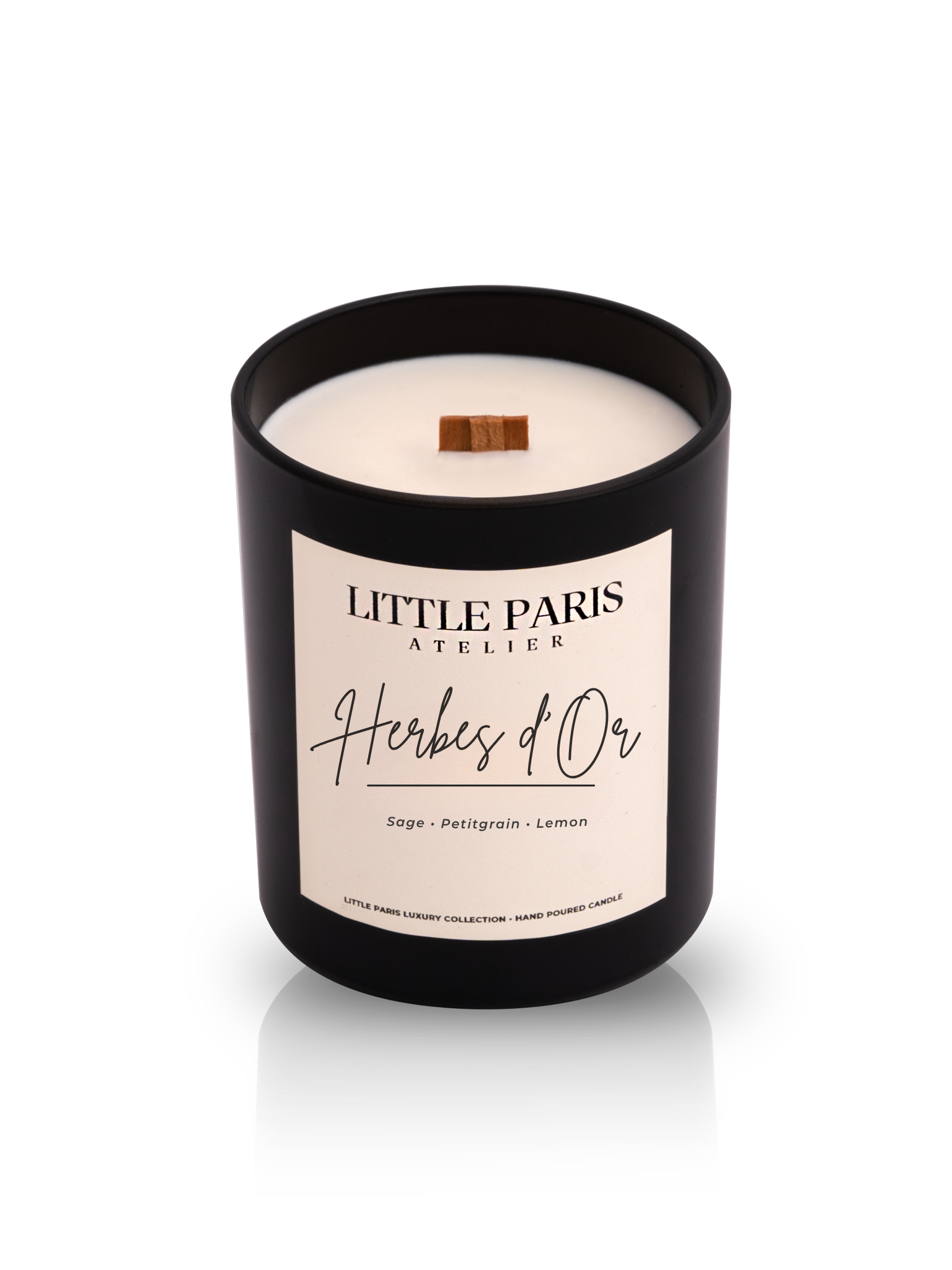 Lumânare parfumată Herbes d'Or - Salvie • Petitgrain • Lamaie Little Paris Atelier