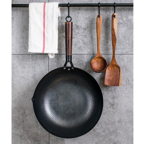 Iron Pan Traditional Iron Wok Handmade - Cart2u.ro