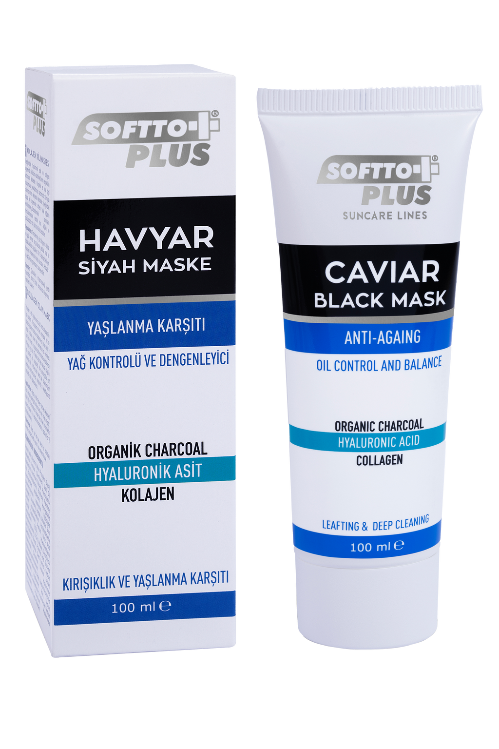 Mască Neagră Cu Caviar Anti-Îmbătrânire, Control Al Sebumului Și Echilibrare – 100 ml CRABLAND