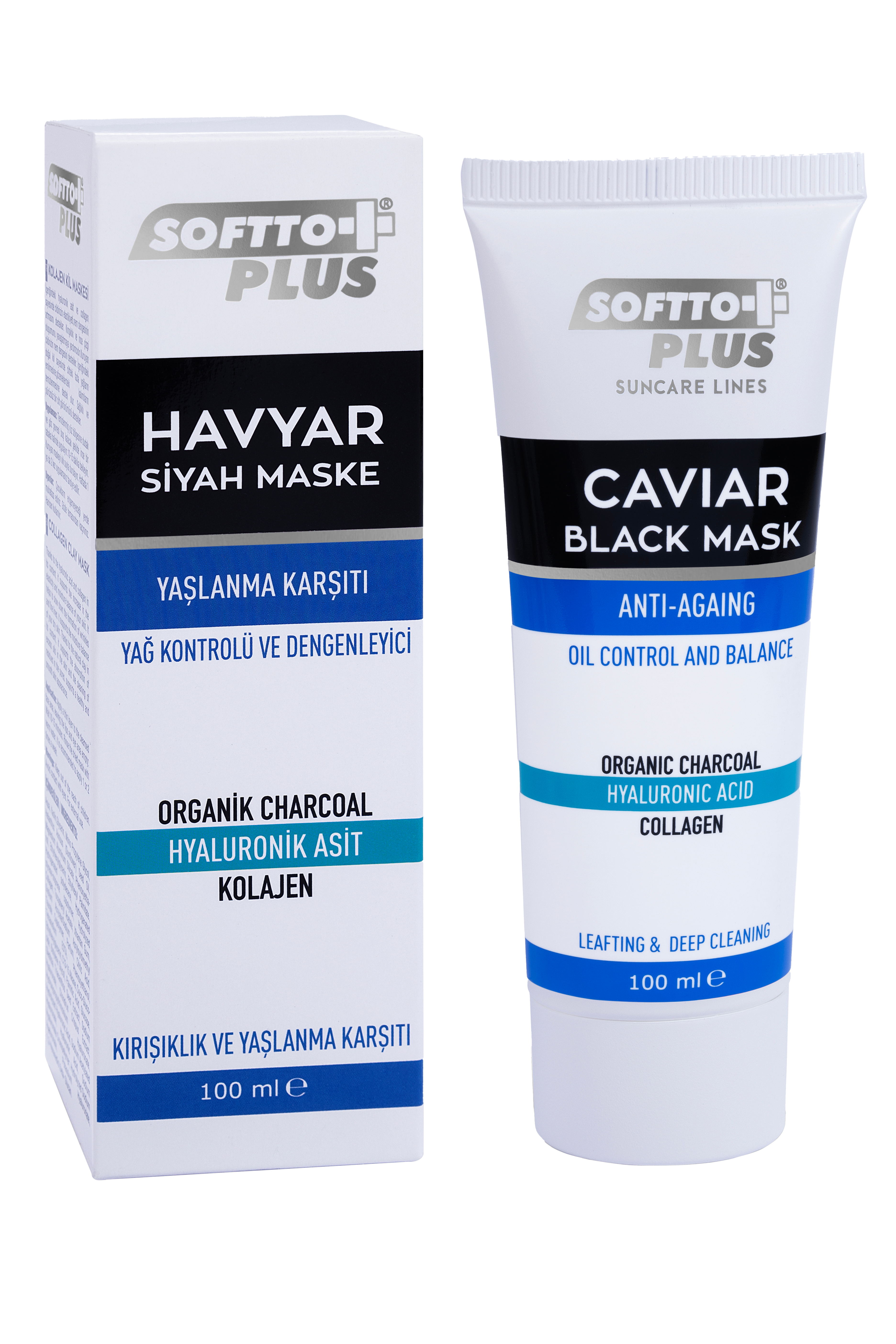 Mască Neagră Cu Caviar Anti-Îmbătrânire, Control Al Sebumului Și Echilibrare – 100 ml CRABLAND