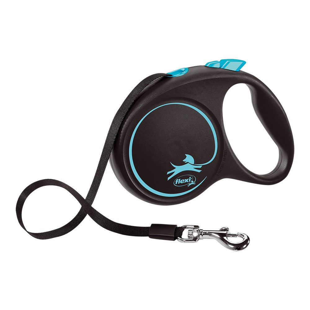 Dog Lead Flexi BLACK DESIGN 5 m Blue Size M - Cart2u.ro