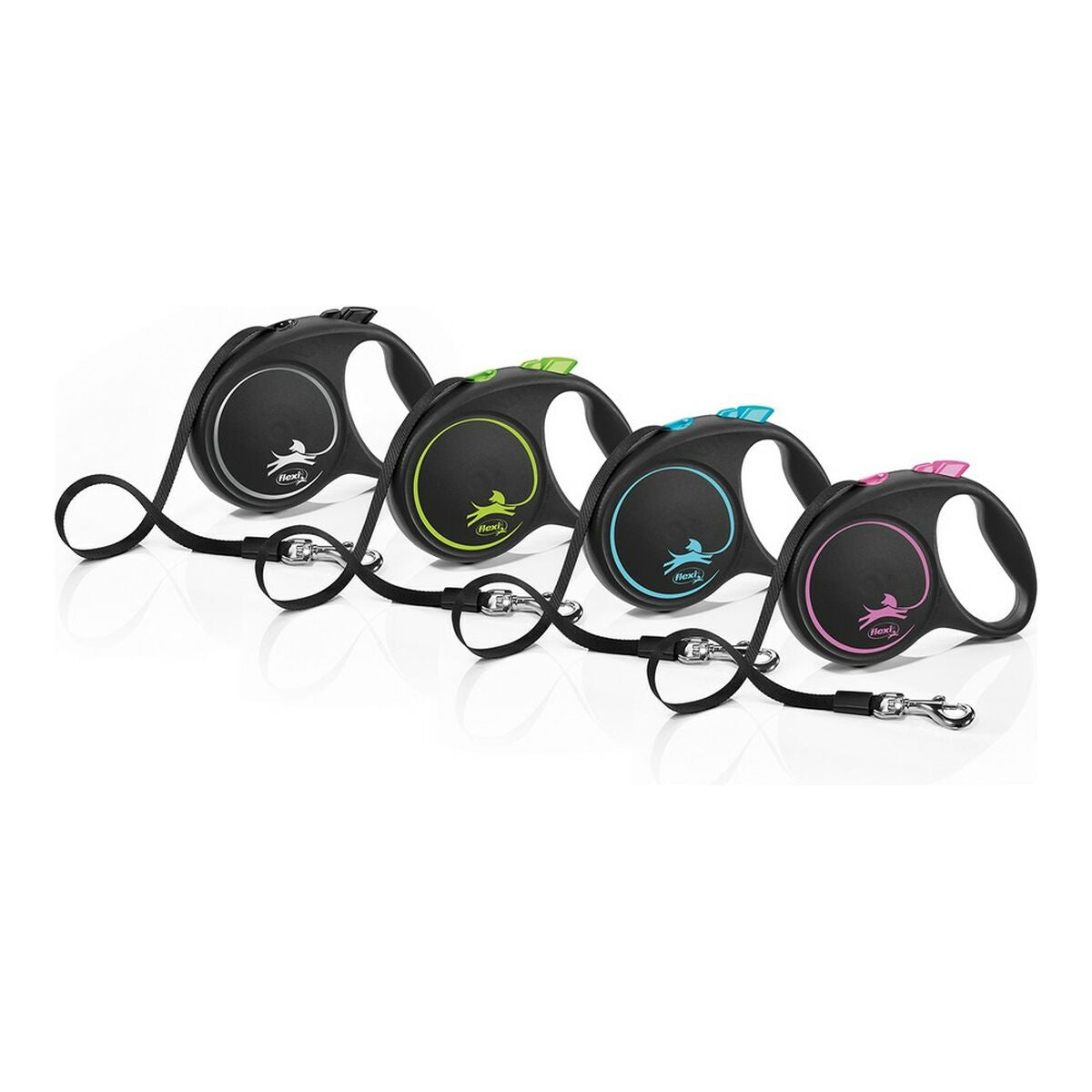 Dog Lead Flexi BLACK DESIGN 5 m Blue Size M - Cart2u.ro