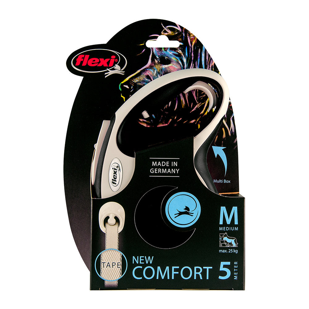 Dog Lead Flexi NEW COMFORT 8 m Black Size L - Cart2u.ro
