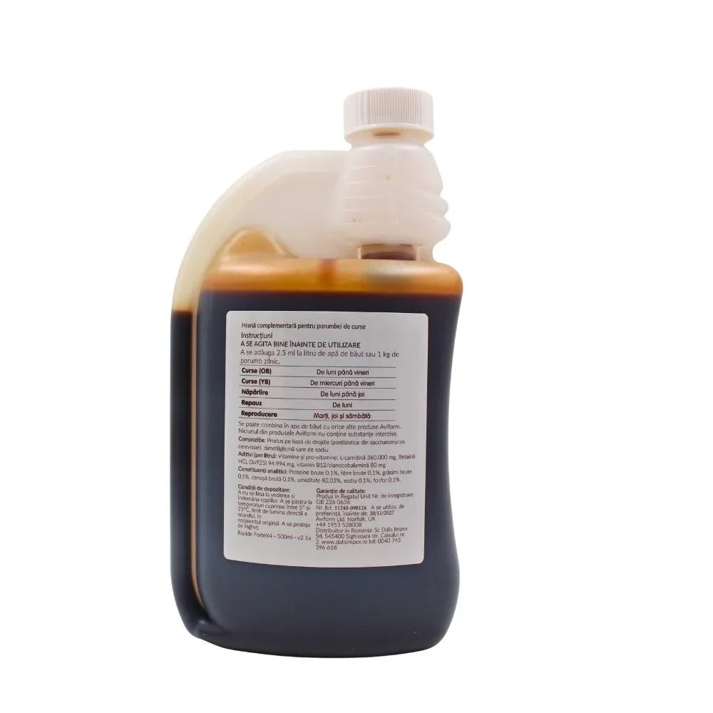 Rapide ForteX4 Aviform supliment energie și rezistență porumbei 500 ml DalisPet
