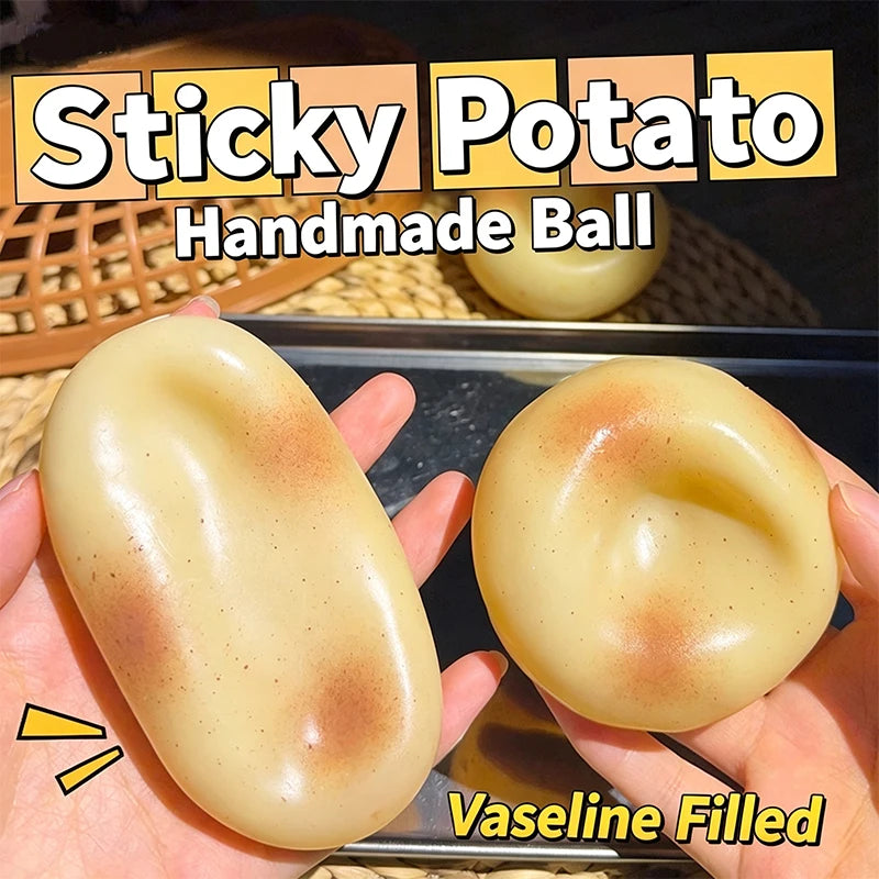 Squishy Potato Stress Ball Squeeze Toy Vaseline Plasticity No rebound Soft Feel Fidget Toy ASMR Sensory Anti Stress Toys