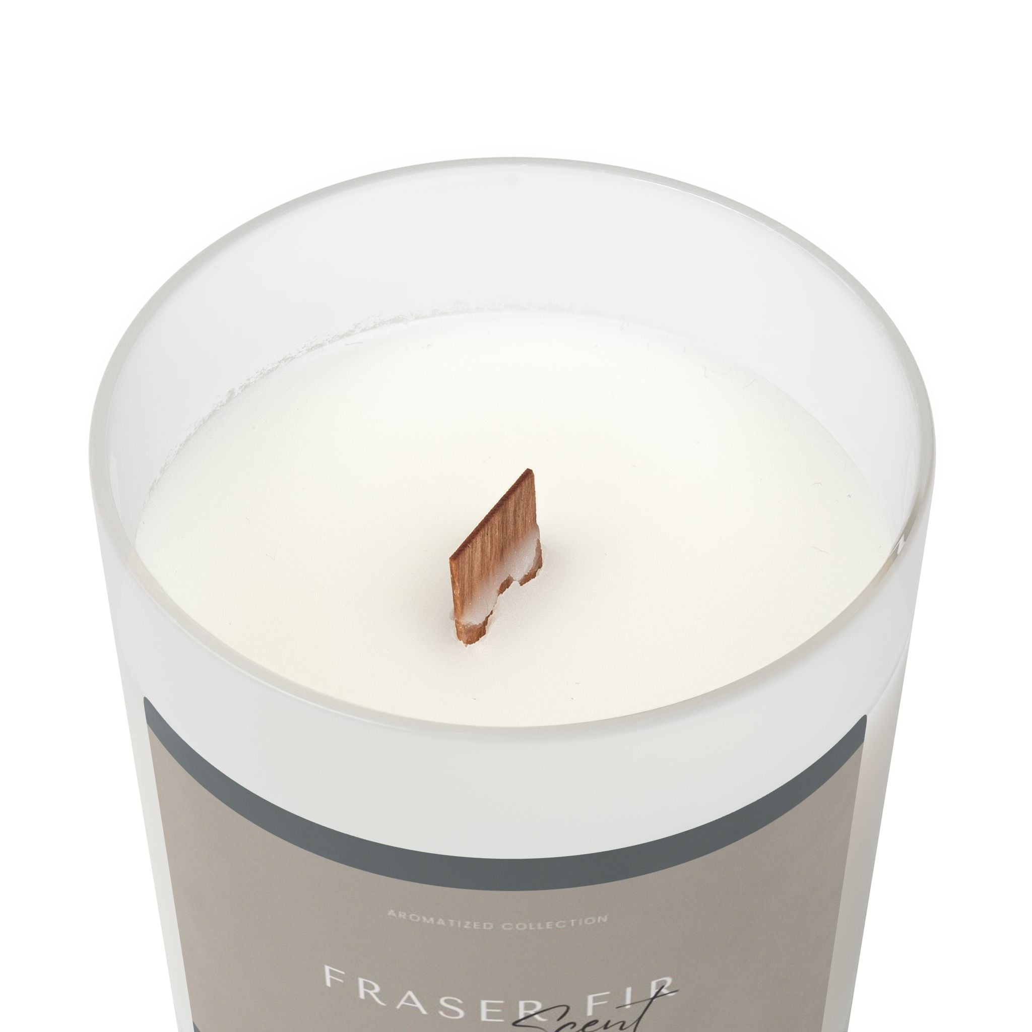 Fraser Fir Frosted Glass Candle 11oz | Zodiac Decor, Soothing Aroma, - Cart2u.ro