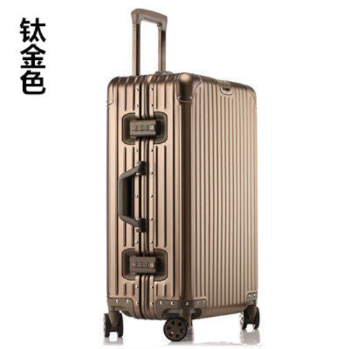 Aluminum Magnesium Alloy Luggage Large Capacity Trolley Case - Cart2u.ro