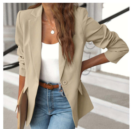 Ins Lapel Button Jacket Fashion Commuter Casual Suit Jacket Women's - Cart2u.ro