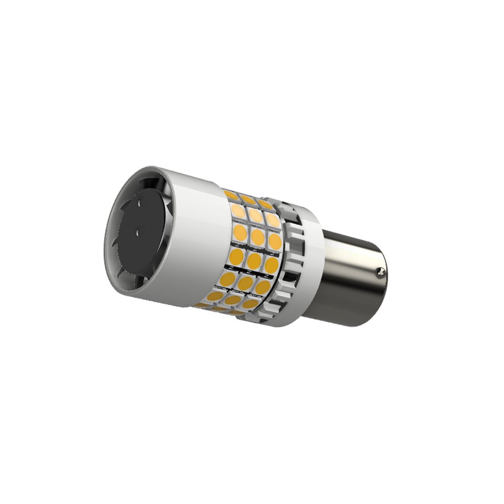 Set 2 x bec LED BA15S P21W LUSMAR™ 7000 lm Canbus - fara eroare LEDUL.ro