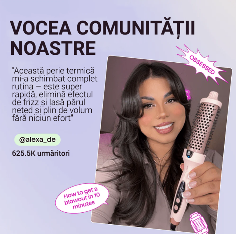 Perie termică Wavytalk Blowout Boost Aura Beauty