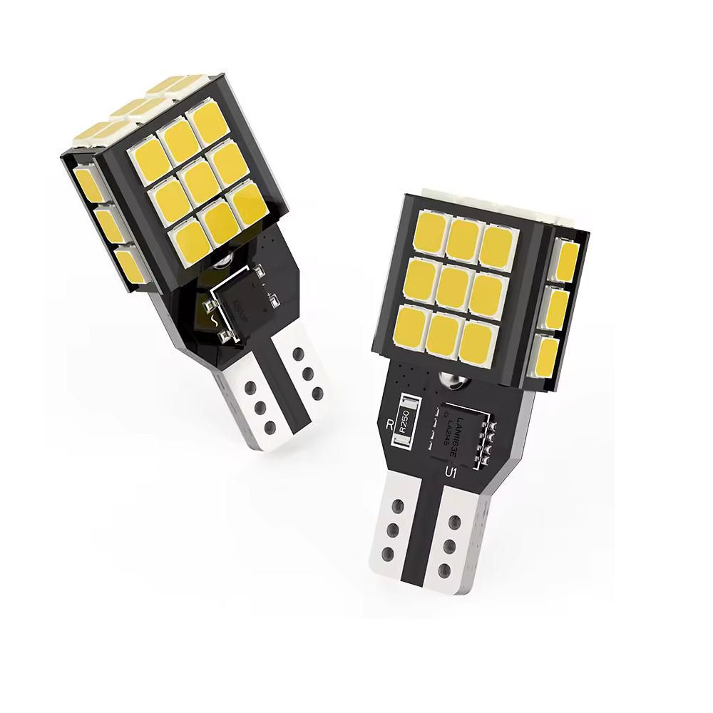 Set 2 x bec LED T15 W16W WY16W LUSMAR™ 1100 lm, Canbus - fara eroare LEDUL.ro