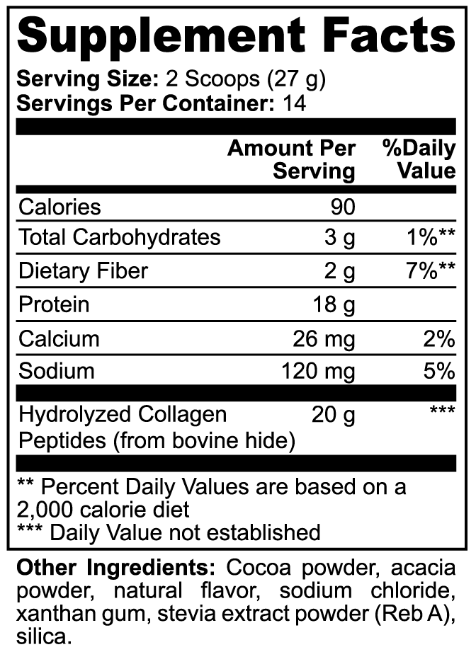 Grass-Fed Collagen Peptides Powder (Chocolate) - Cart2u.ro