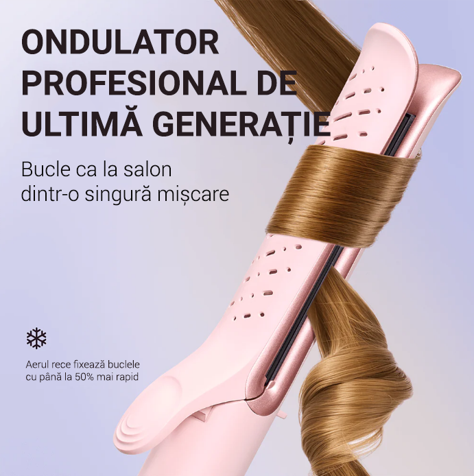 Aparat de ondulat și îndreptat Whirlwind Pro Wavytalk Aura Beauty