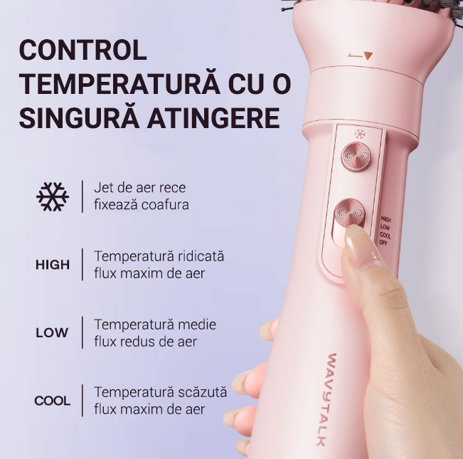 Perie cu aer cald Wavytalk Air Sculpt 5-in-1 Aura Beauty
