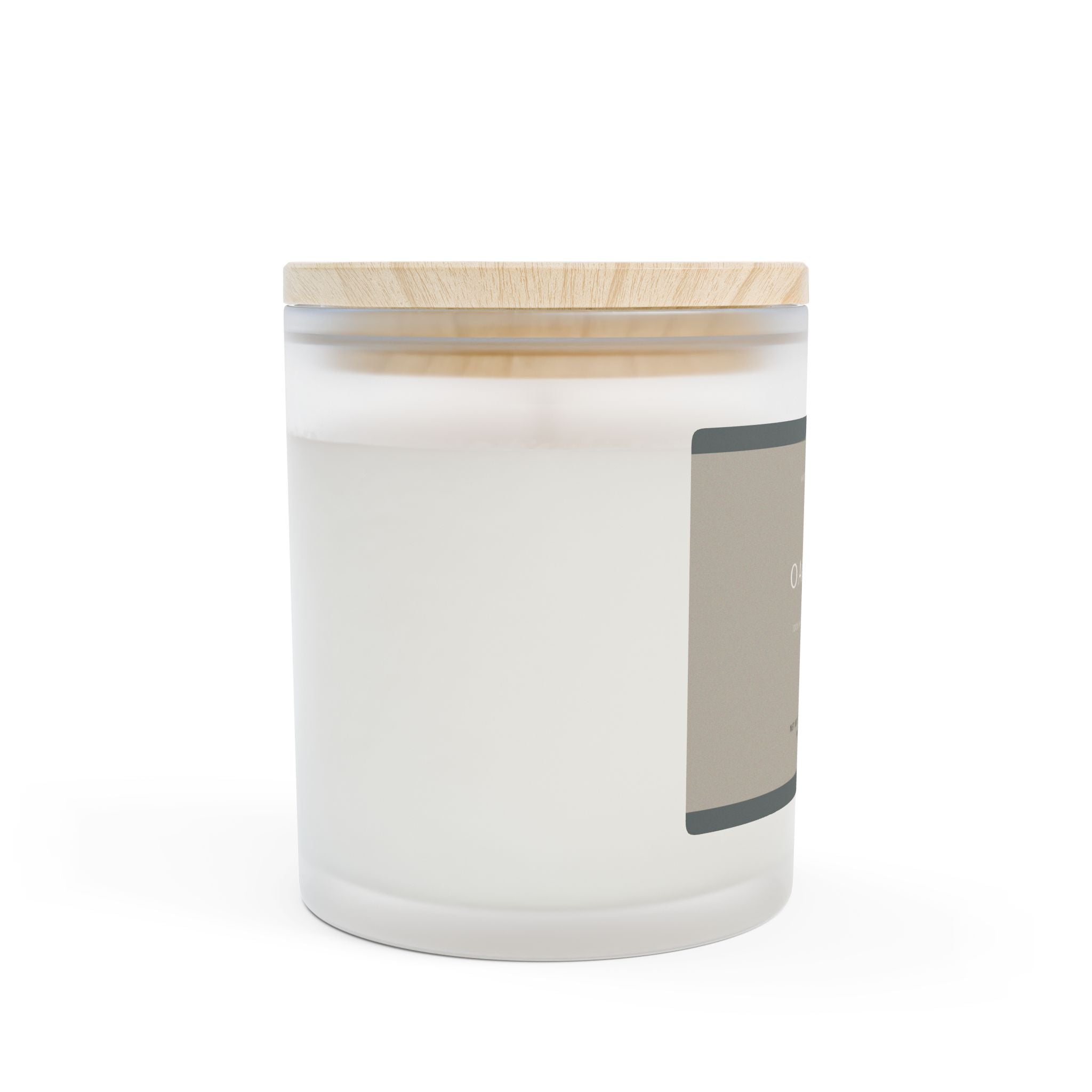 Oakmoss & Amber Scented Candle, 11oz Frosted Glass || Zodiac Decor, - Cart2u.ro