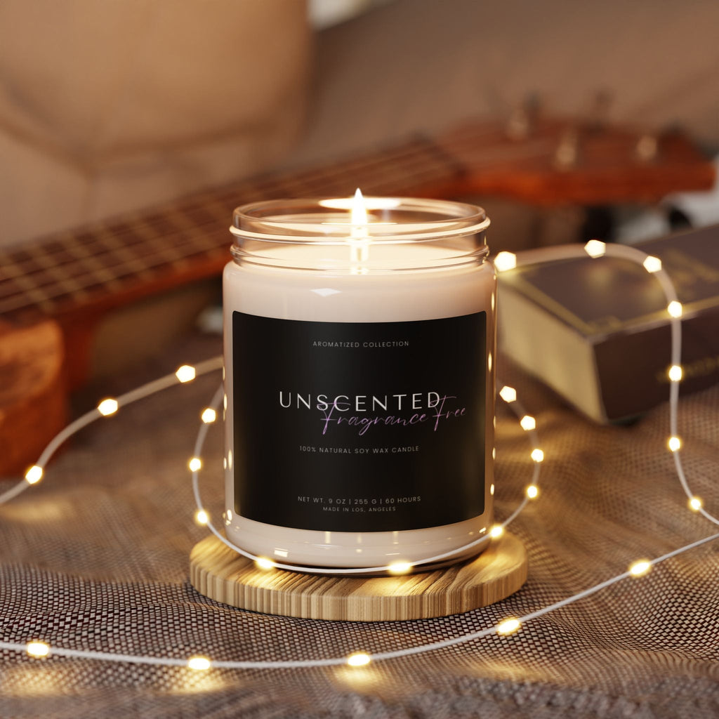 Unscented Soy Candle, Handcrafted Candle, Natural Home Fragrance,