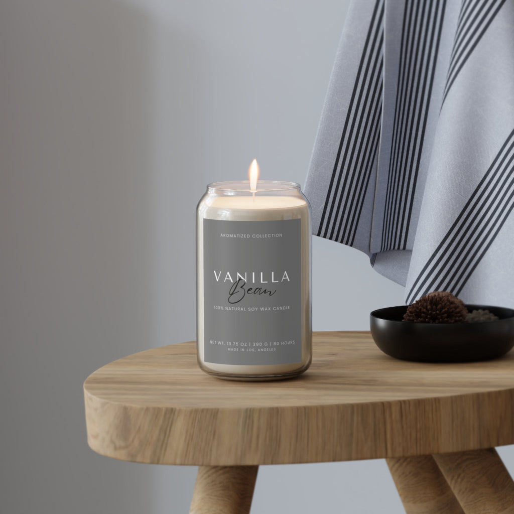 Vanilla Bean Scented Soy Candle, Aromatherapy, Home Decor, - Cart2u.ro