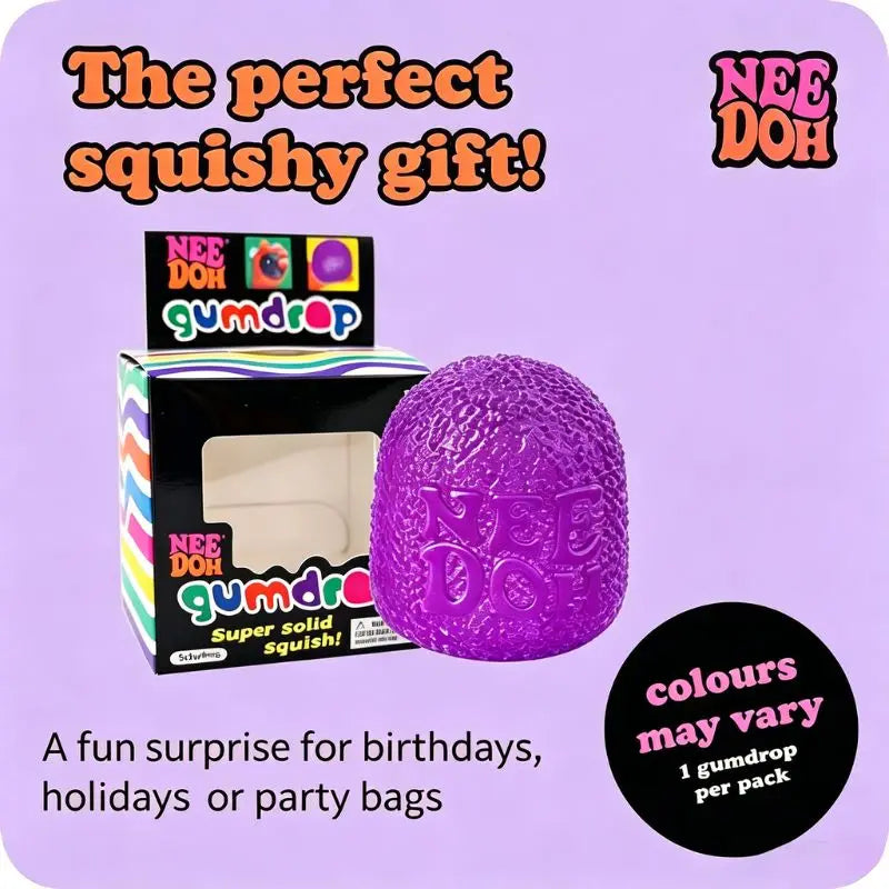 Hot Schylling Nee Doh Gumdrop Soft Sensory Fidget Ball Stress Relief Squeeze Toy Blind Box Assorted Color For Kids Adults cart2u.ro