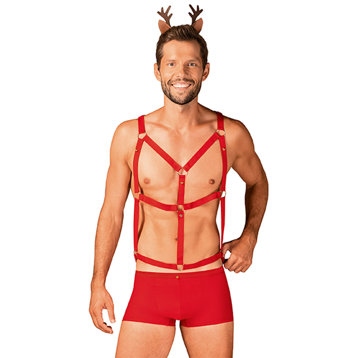 Costume for Adults Obsessive Mr Reindy 3 Pieces