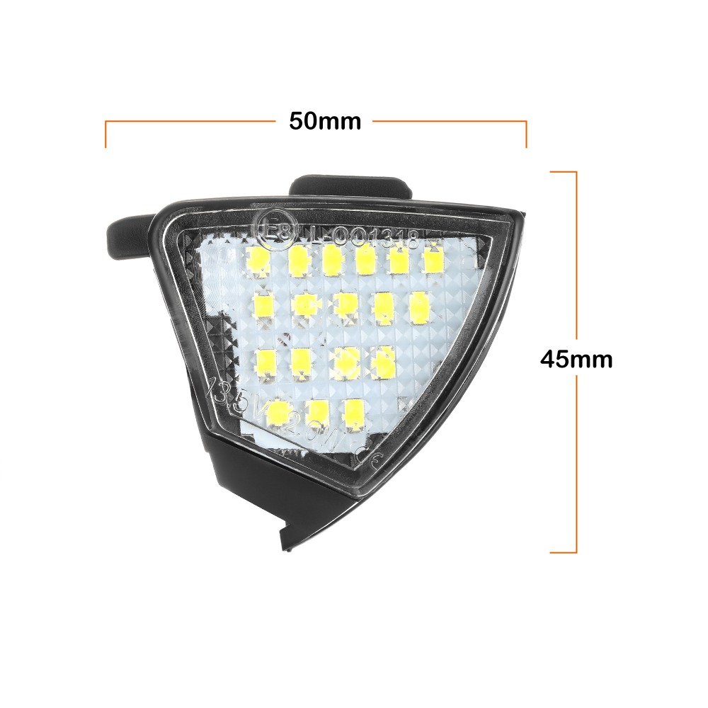 Set 2 x led puddle light Volkswagen Passat B6 Golf 5 Jetta Eos lumini oglinzi LEDUL.ro