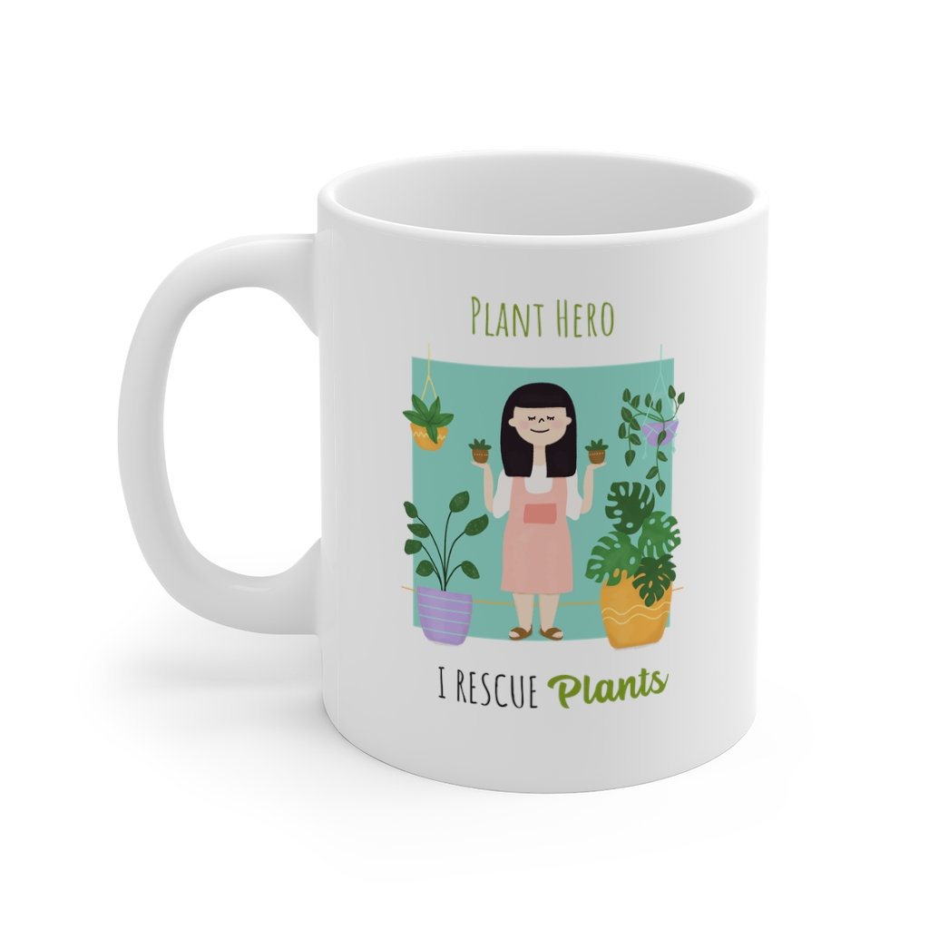 Plant Hero - I Rescue Plants Mug - Cart2u.ro