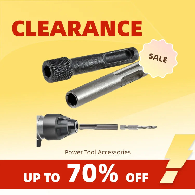 Clearance_Electric Hammer Adapter Power Drill Screwdriver Converter SDS Plus Convert to 1/4 Hex Shank Magnetic Socket Nut Impact