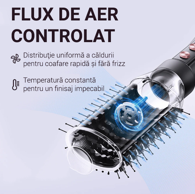 Perie cu aer cald Wavytalk Air Sculpt 5-in-1 Aura Beauty