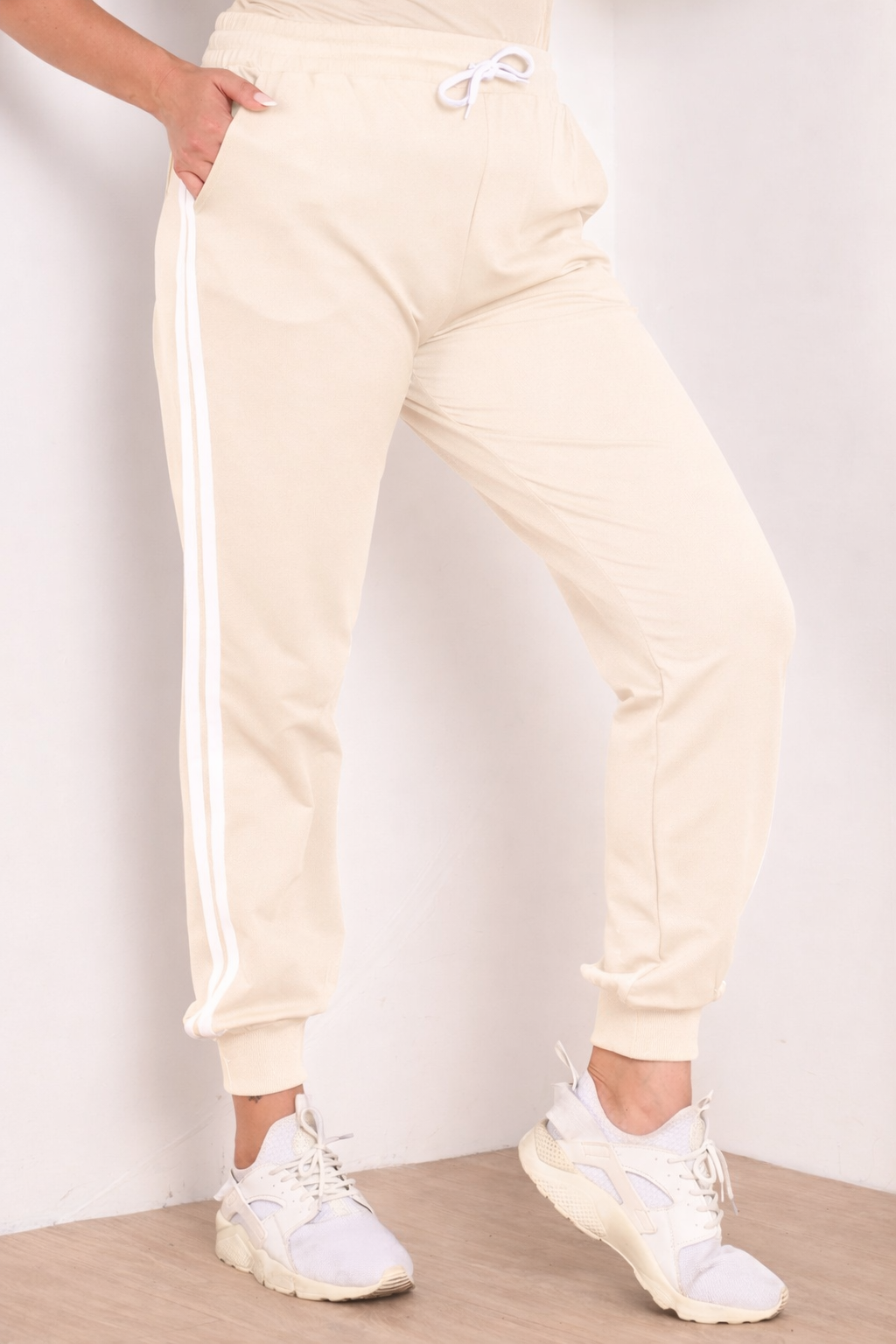 Pantalon dama marimi mari de trening 2 dungi 6008-22 BIGsize