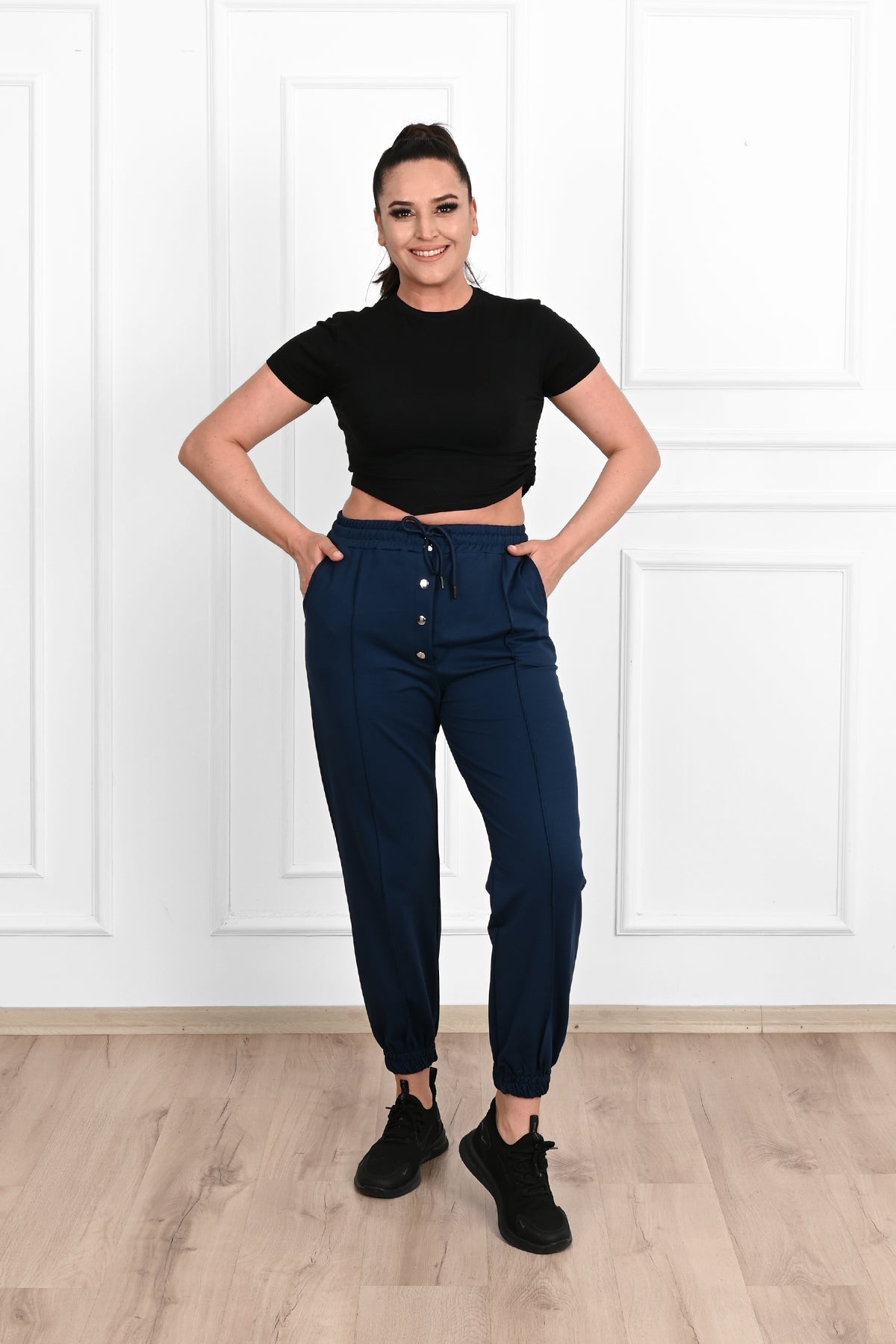 Pantalon dama marimi mari de trening 6055-23 BIGsize