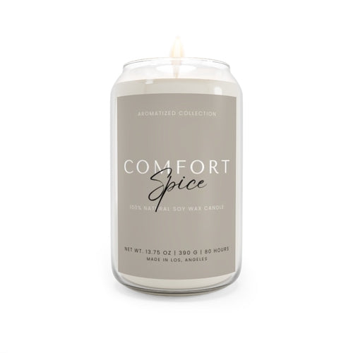 Comfort Spice Scented Soy Candle, Cozy Home Decor, Relaxing Gift,