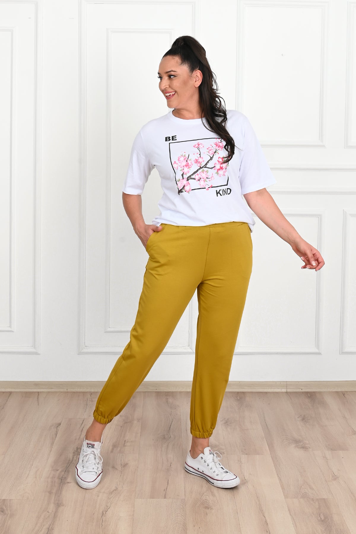 Pantalon dama marimi mari de trening 6214-23 BIGsize