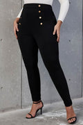 Pantaloni dama marimi mari cu nasturi 6246 BIGsize