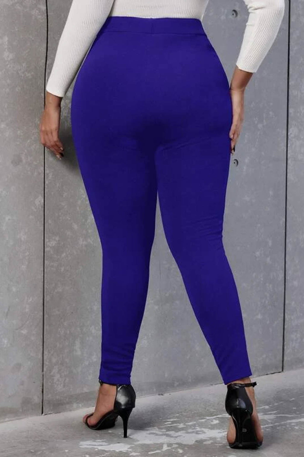 Pantaloni dama marimi mari cu nasturi 6246 BIGsize